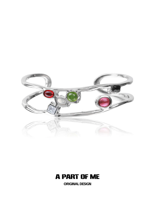 Lucky Agate Diamond Bracelet