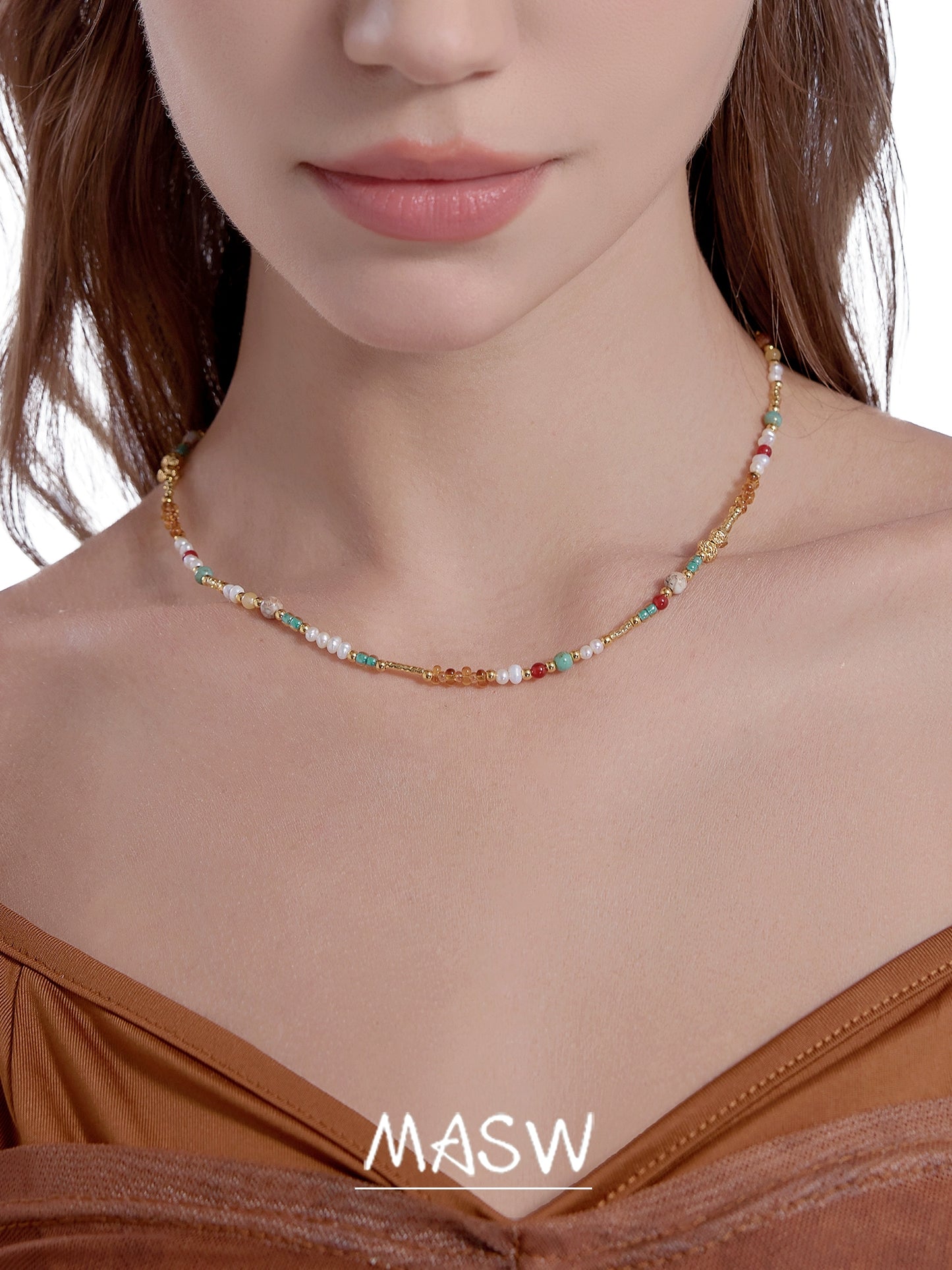 Colorful Mangstar Layered Necklace