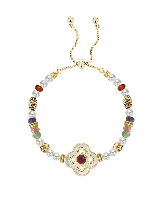 Colorful Clover Vintage Bracelet