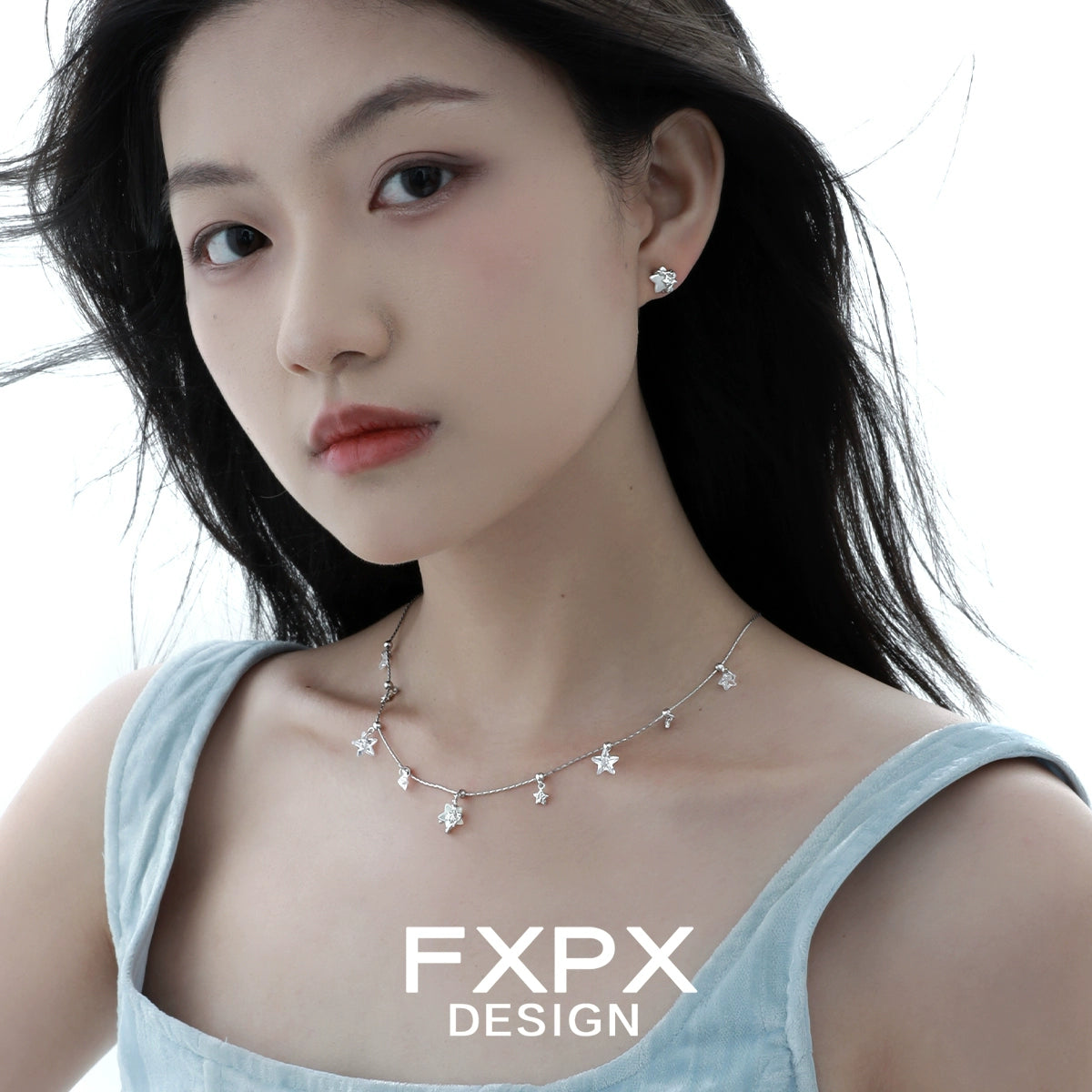 Cosmic Beauty Stars Silver Necklace