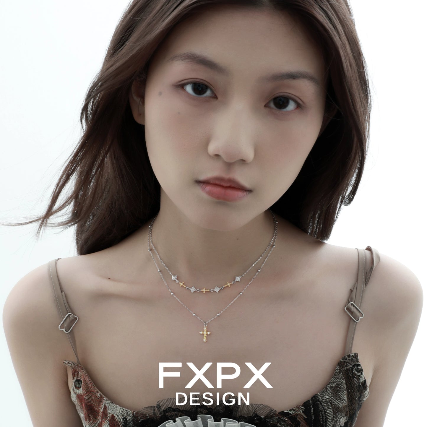 Gold Faith Cross Necklace