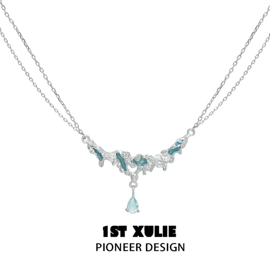 Ice Century Sea Silver Necklace