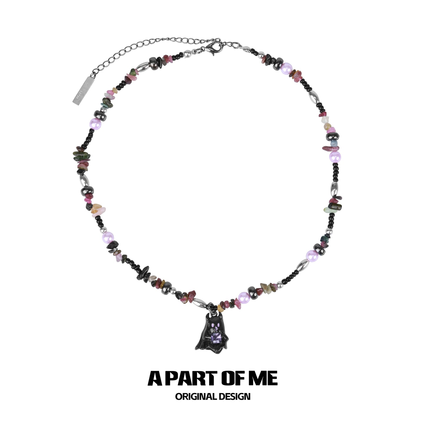 Crystal Ghost Devil Necklace