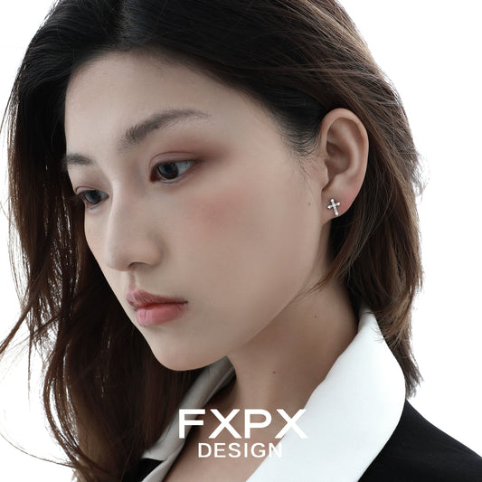 Spellbound Cross Zircon Earrings