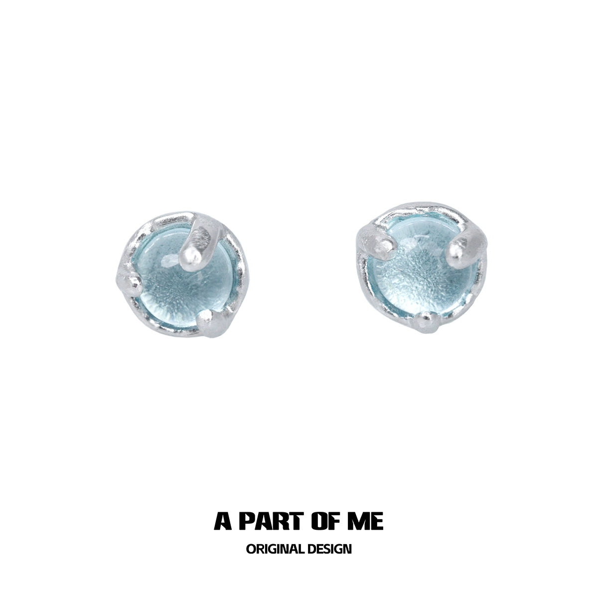 Blue Mist Stud Earrings