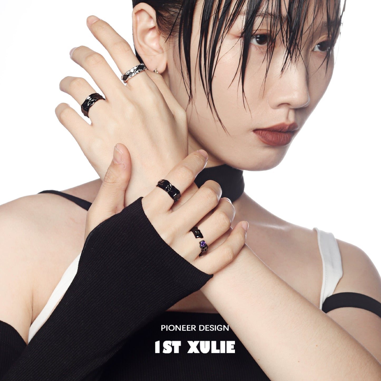 Y2K Gothic Charm Couple Rings