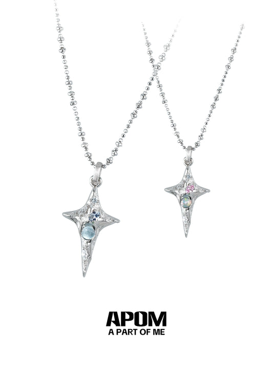 Star Diamond Silver Necklace