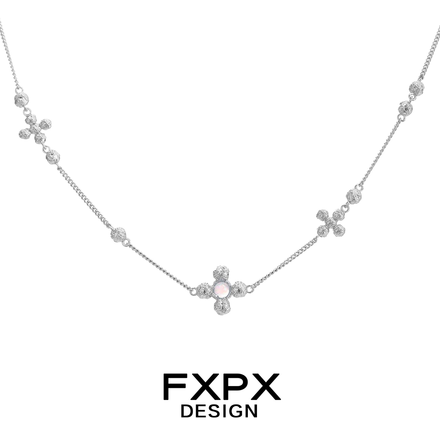 Pure Radiance Cross Necklace