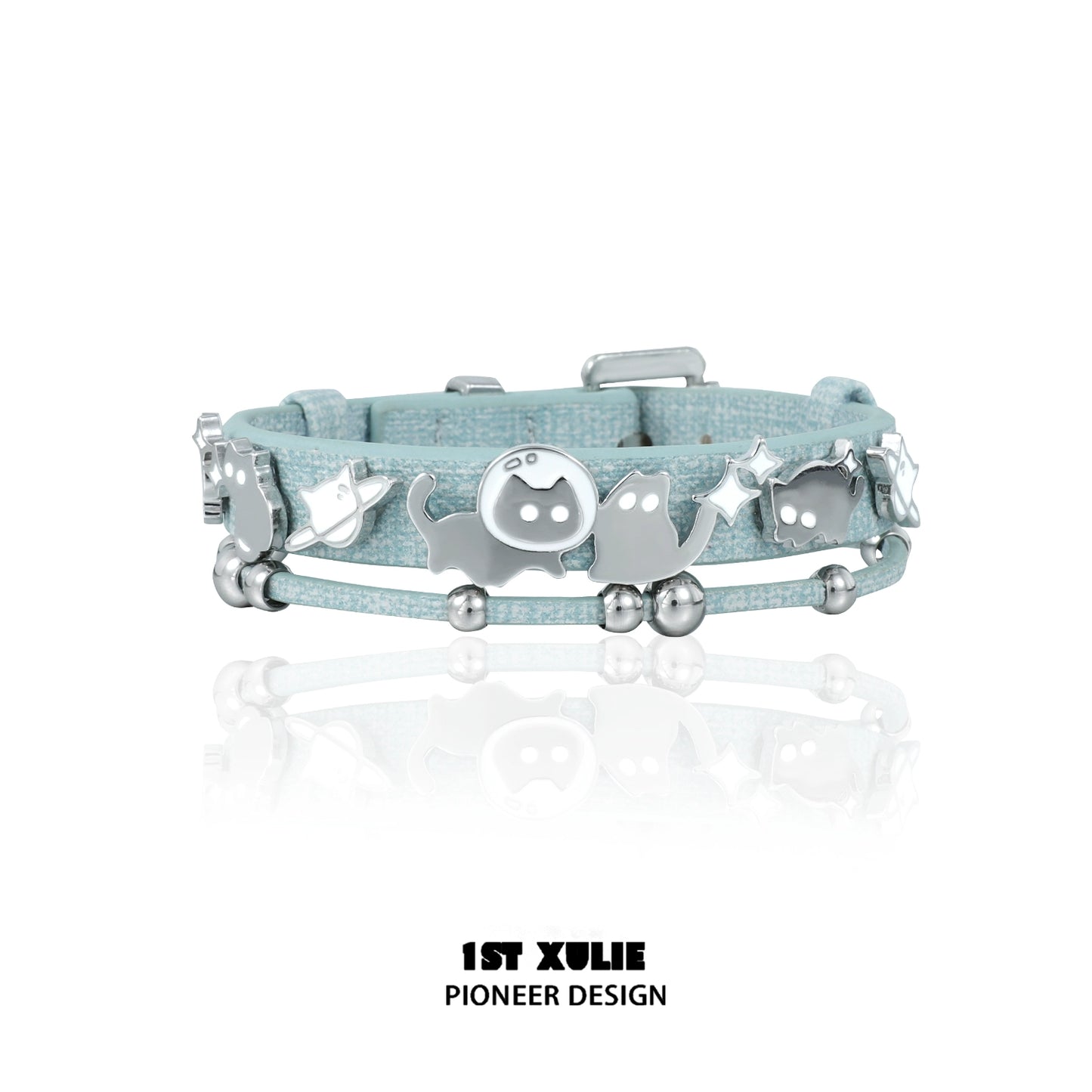 Y2K Playful Kitty Cute Leather Bracelet