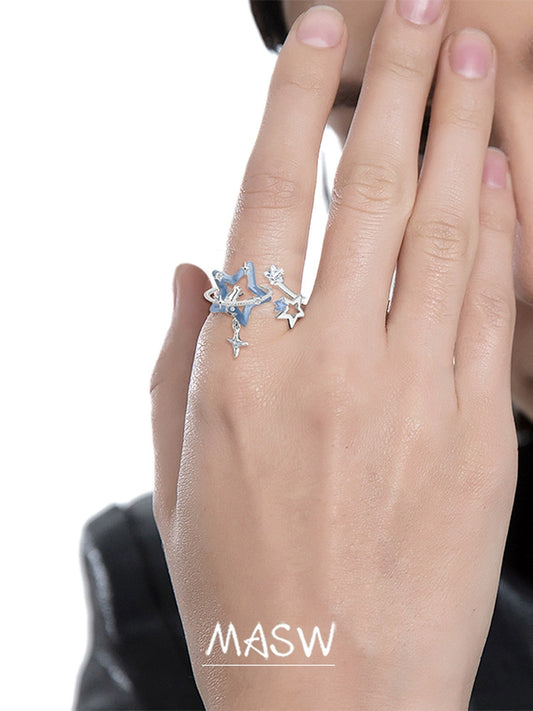 Azure Star Glow Ring