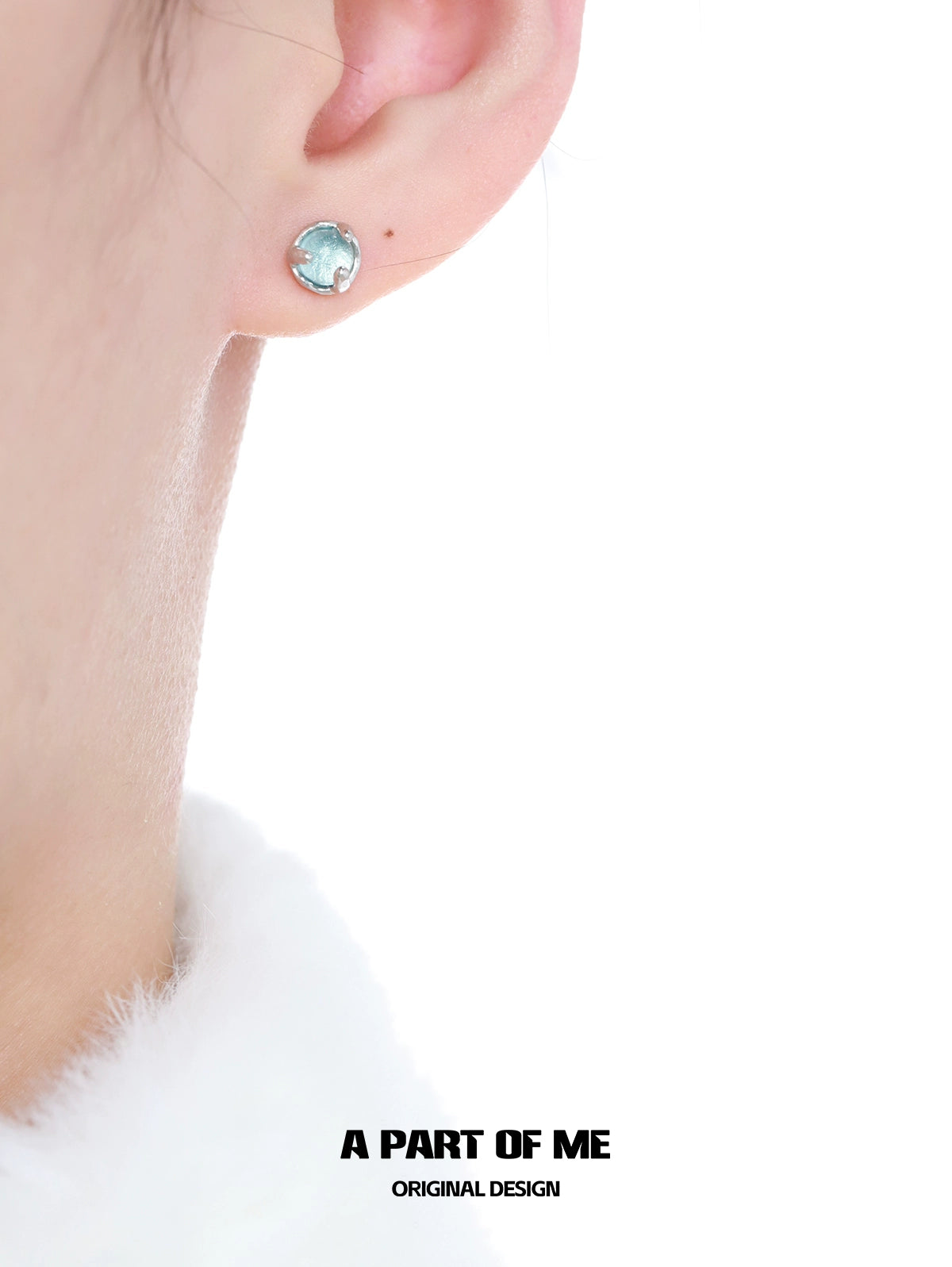 Blue Mist Stud Earrings