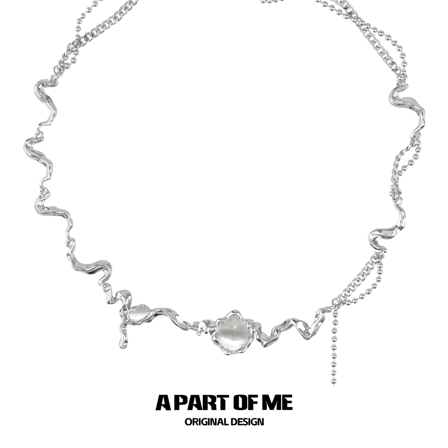 White Moonlight Opal Necklace