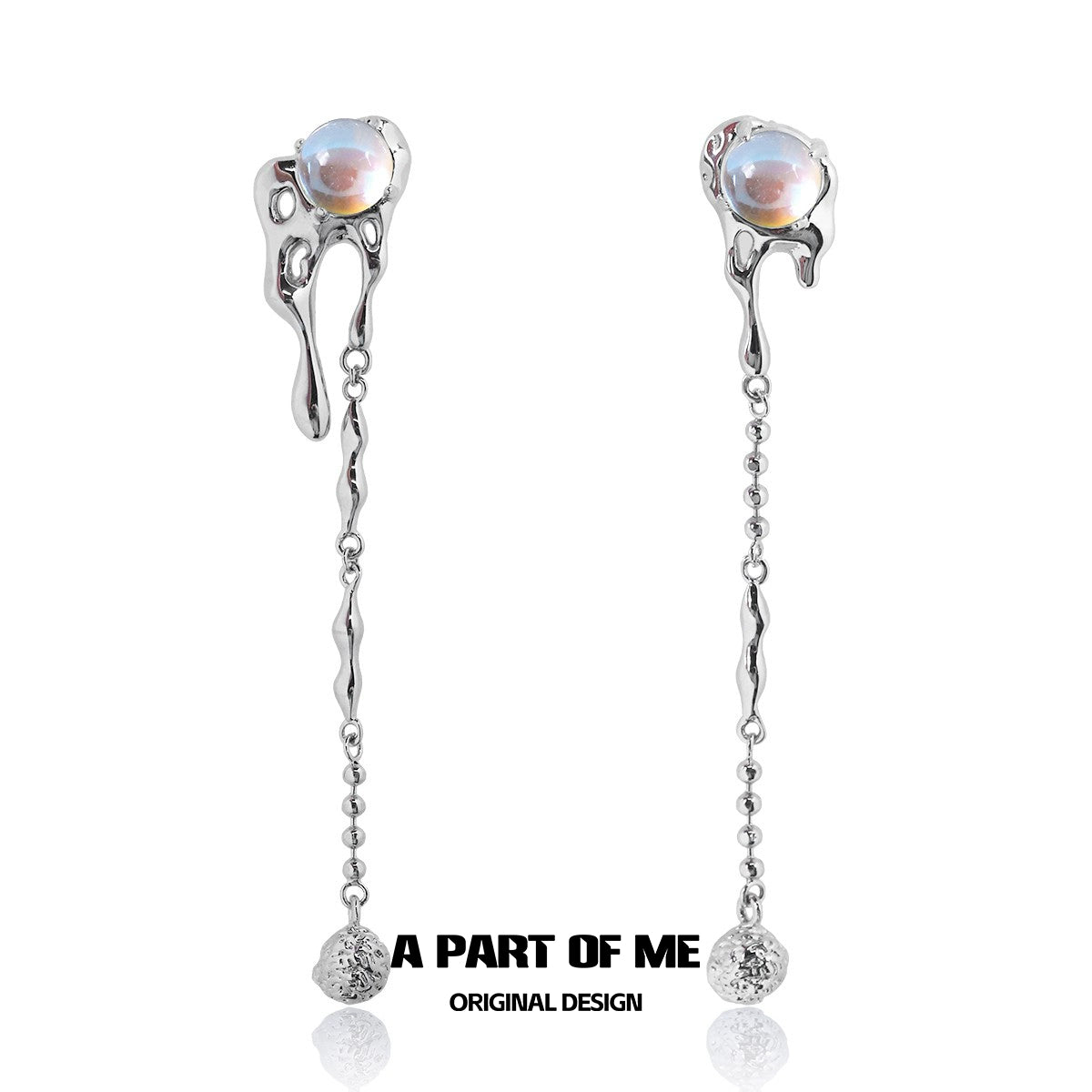 Dark Moonstone Rebel Earrings
