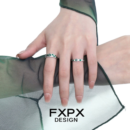 Court Green Snake Ring