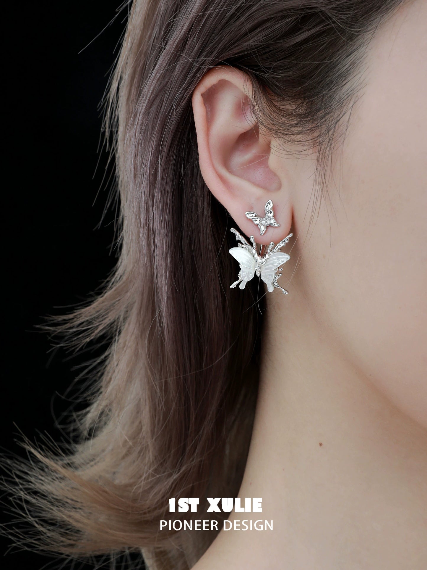 Futuristic Mechanical Butterfly Earrings