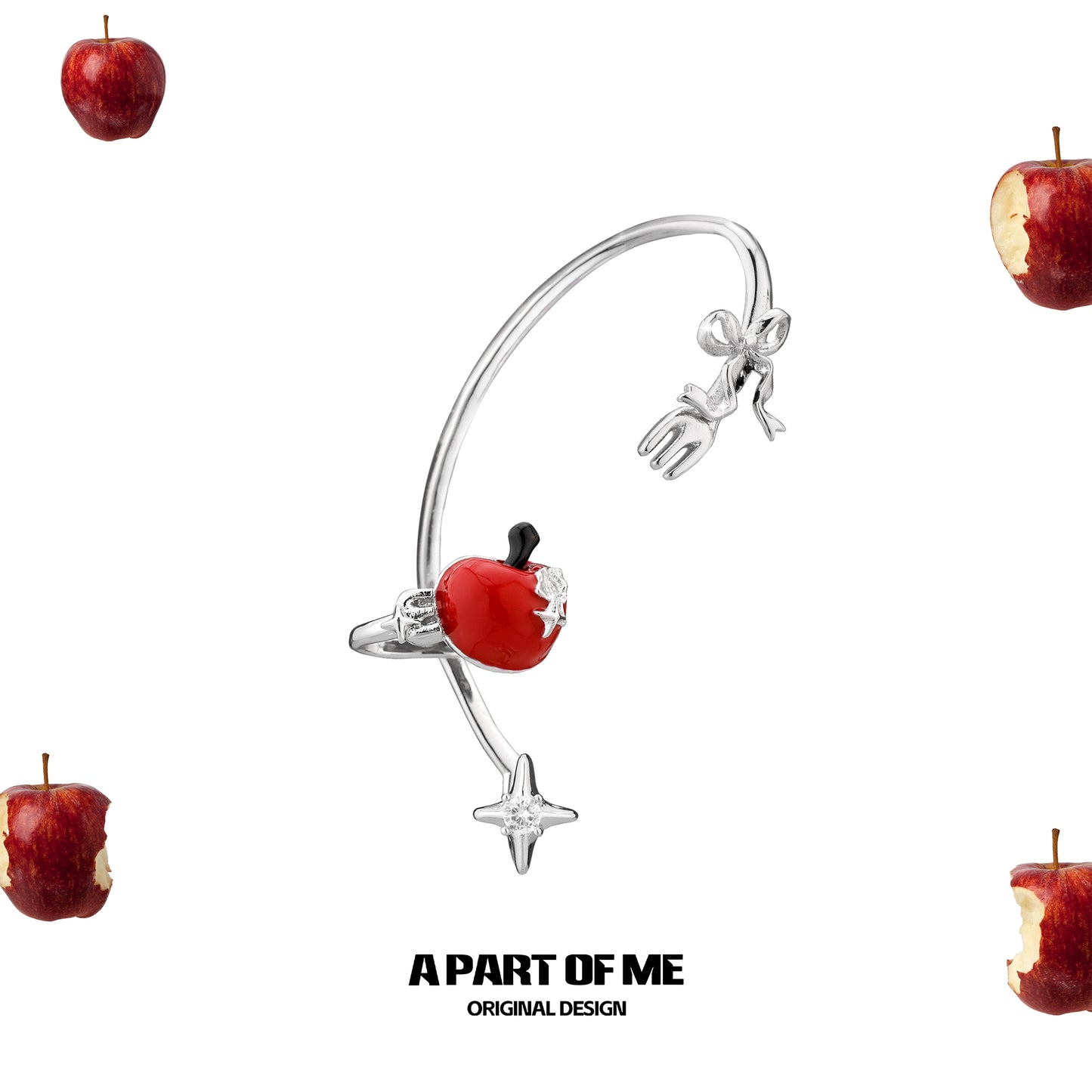 Summer Sweet Apple Ear Cuffs