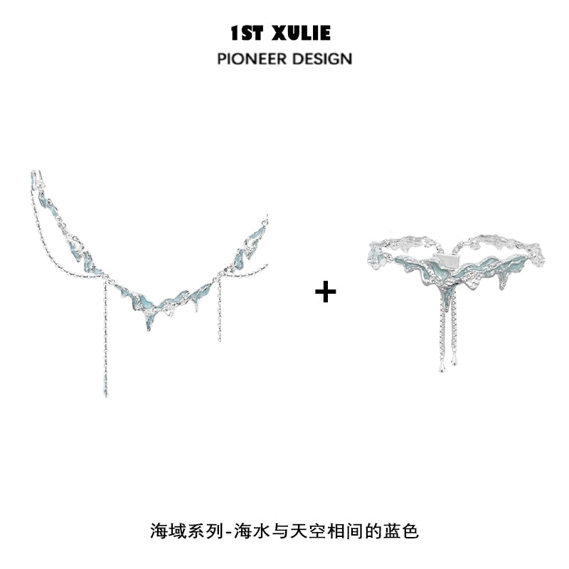 Ocean Breeze Tassel Clavicle Necklace