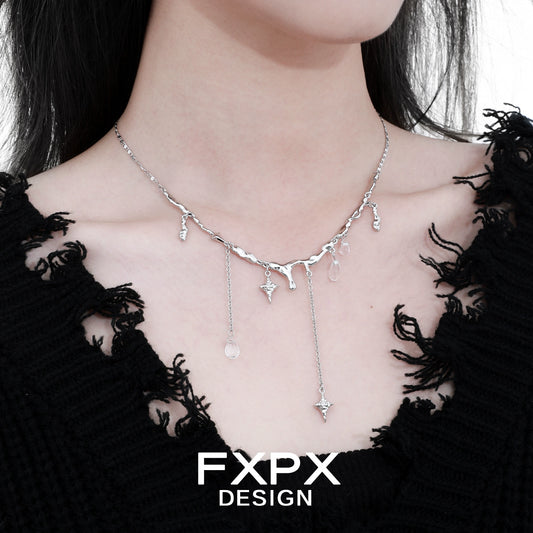 Galactic Meteor Tassel Necklace