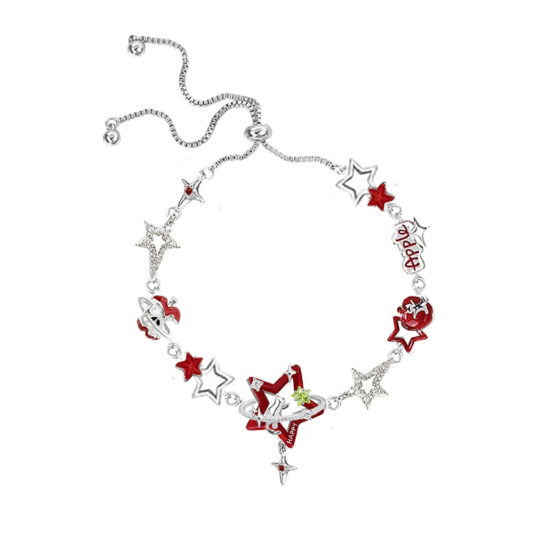 Sweet Apple & Star Bracelet