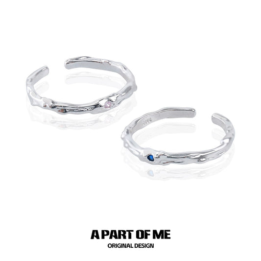 Ultra-Fine Zircon Pair Ring