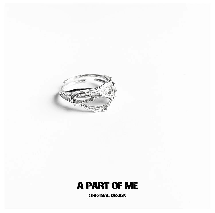 Irregular Courtyard Silver Ring