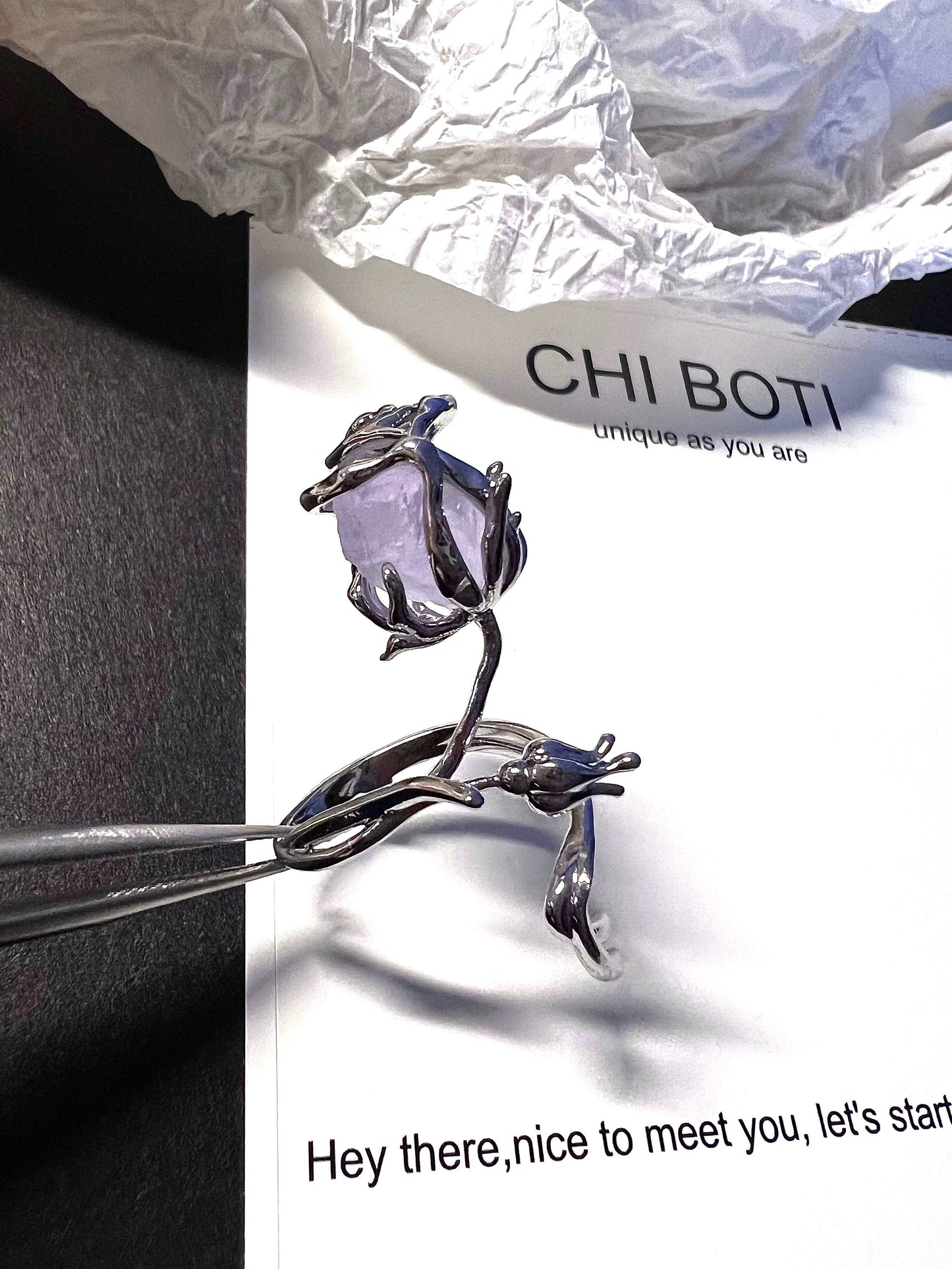 "Amethyst Rose" Mysticism Ring