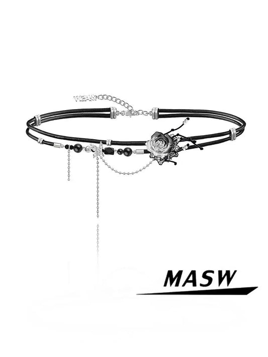 Dark Thorn Rose Choker