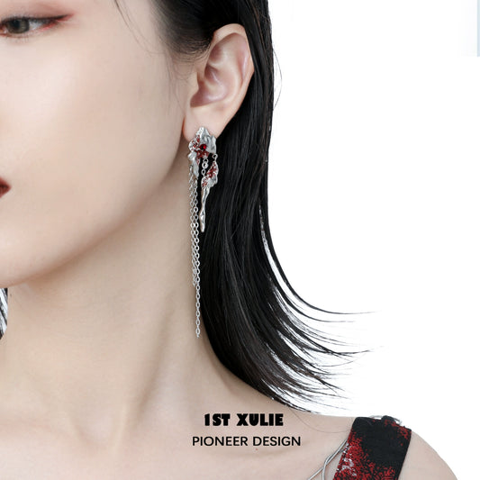 Y2K Post-Apocalyptic Erosion Earrings