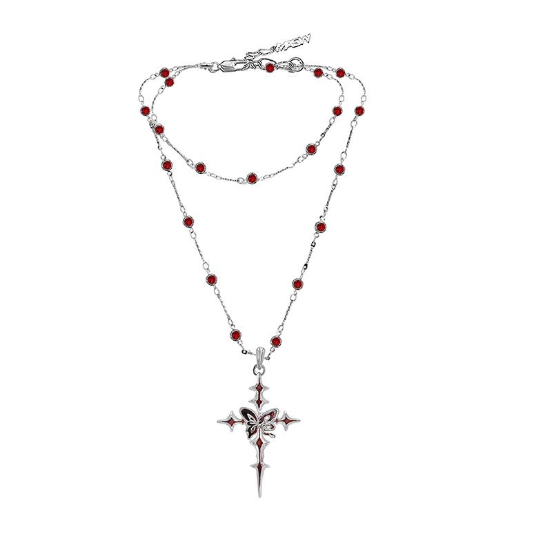 Midnight Butterfly Necklace