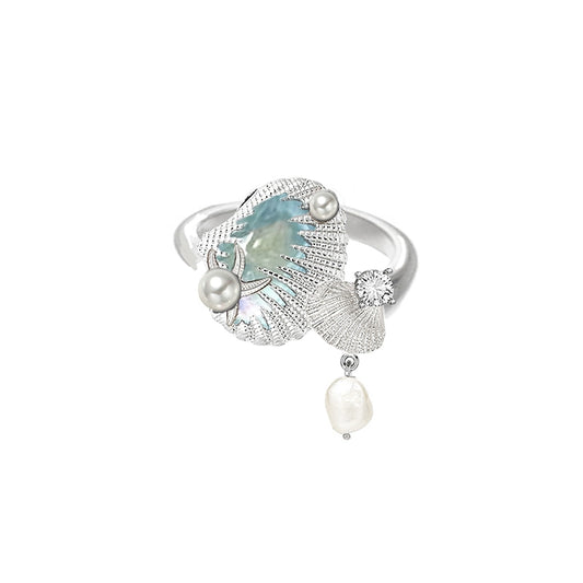 Sea Whisper Shell Ring