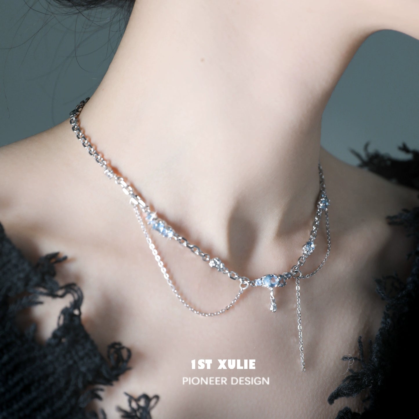 Sea Breeze Zircon Clavicle Necklace
