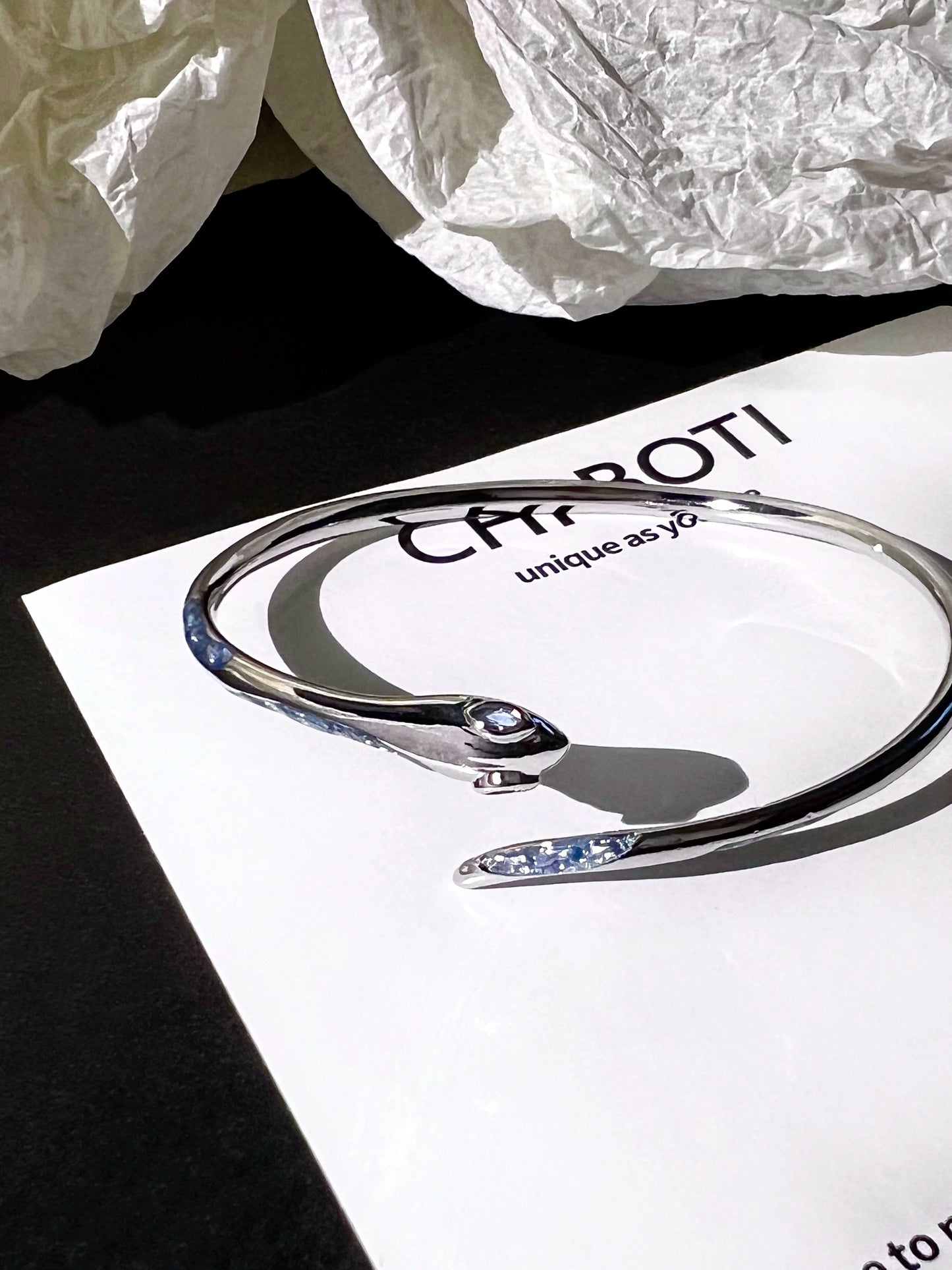 "Blue Snake" Winding Bracelet
