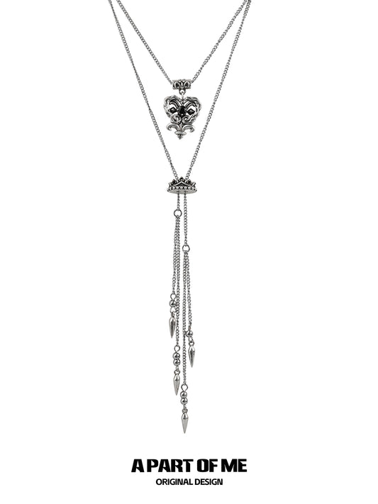 Retro Double-Layer Love Necklace