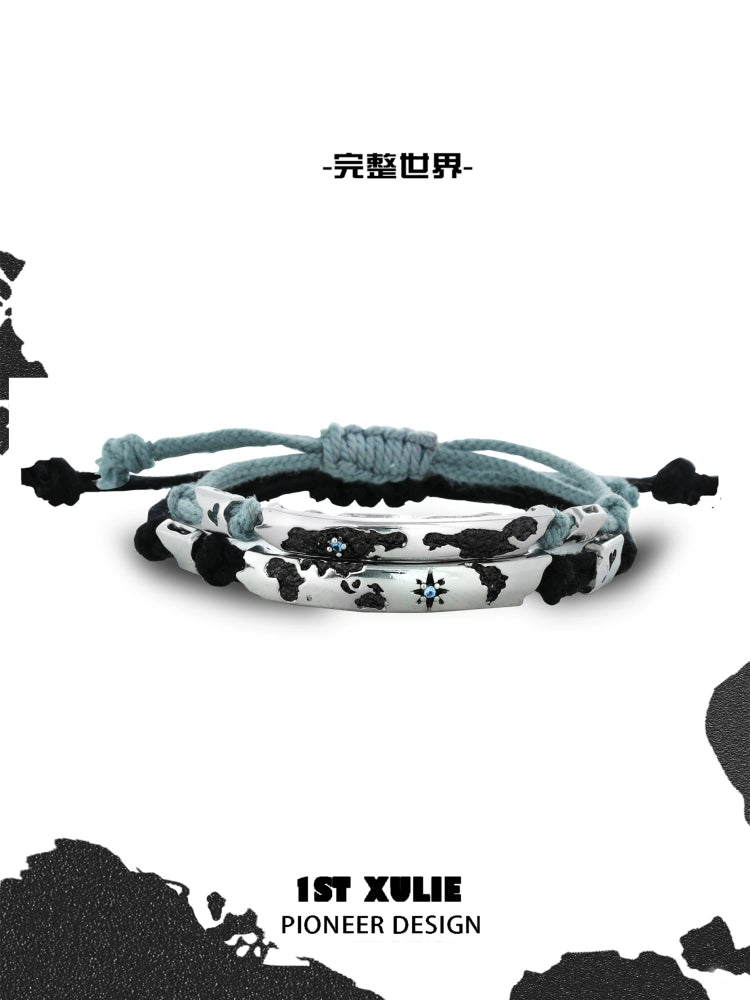 Complete World Braided Couple Bracelet