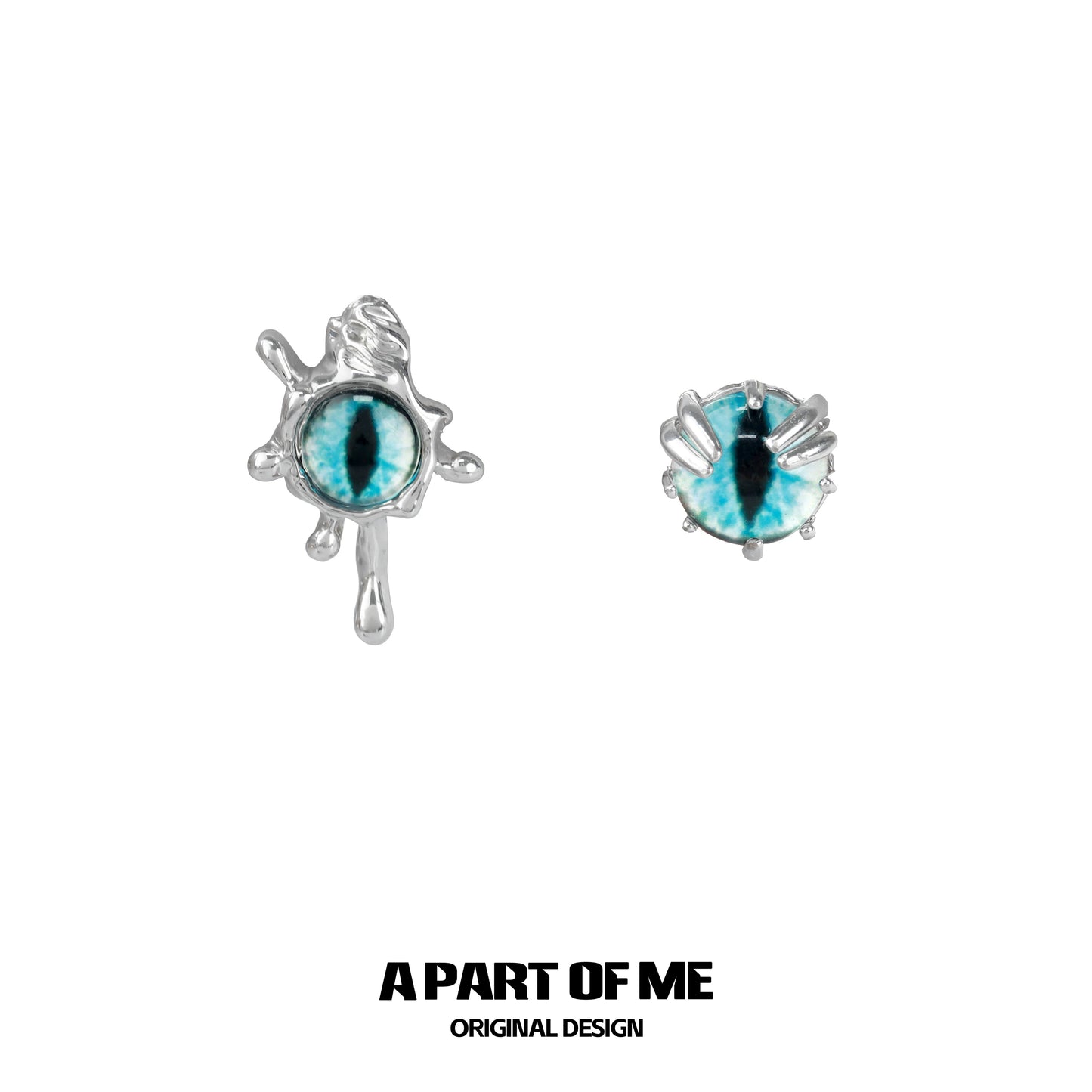 Blue Devil Eye Earrings