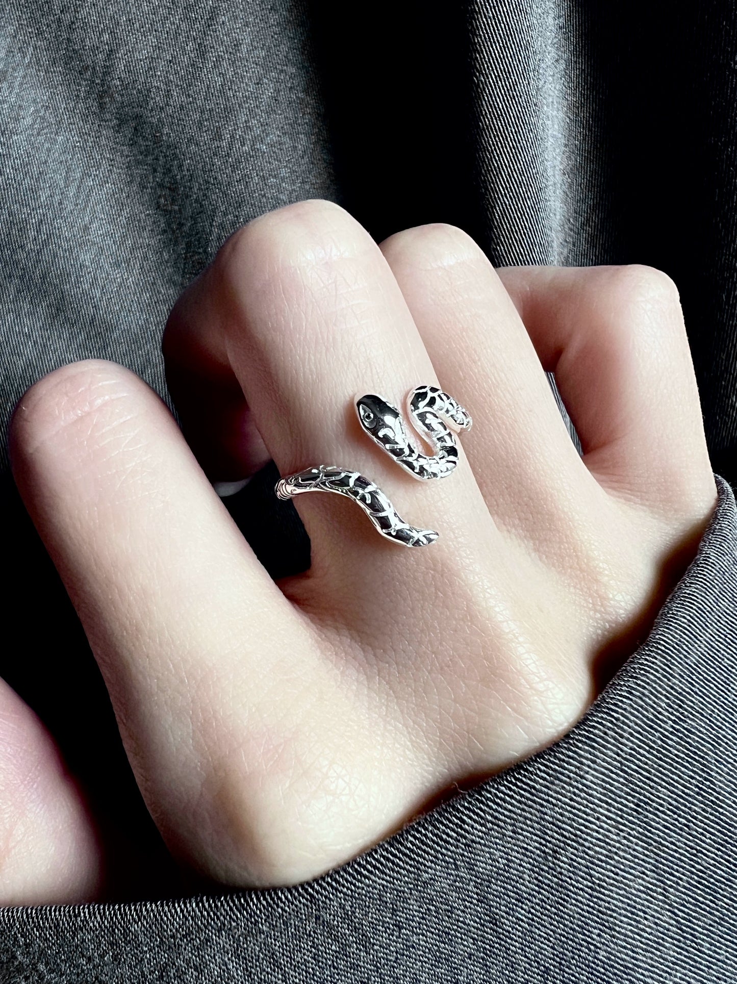 "Snake Pattern" Wrap Ring
