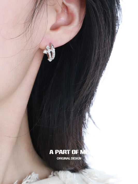 Cross Zircon Ear Buckle