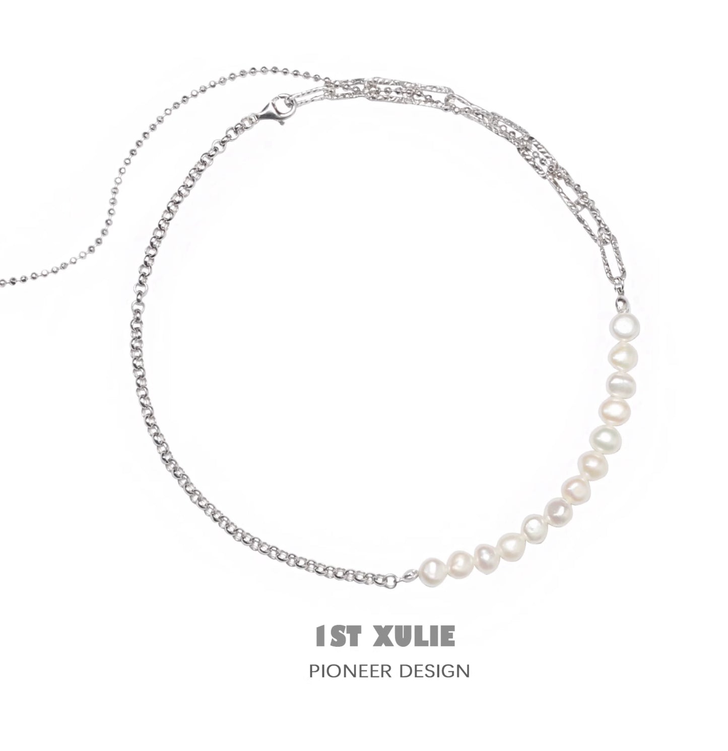 Cool Pearl Fringe Collarbone Chain