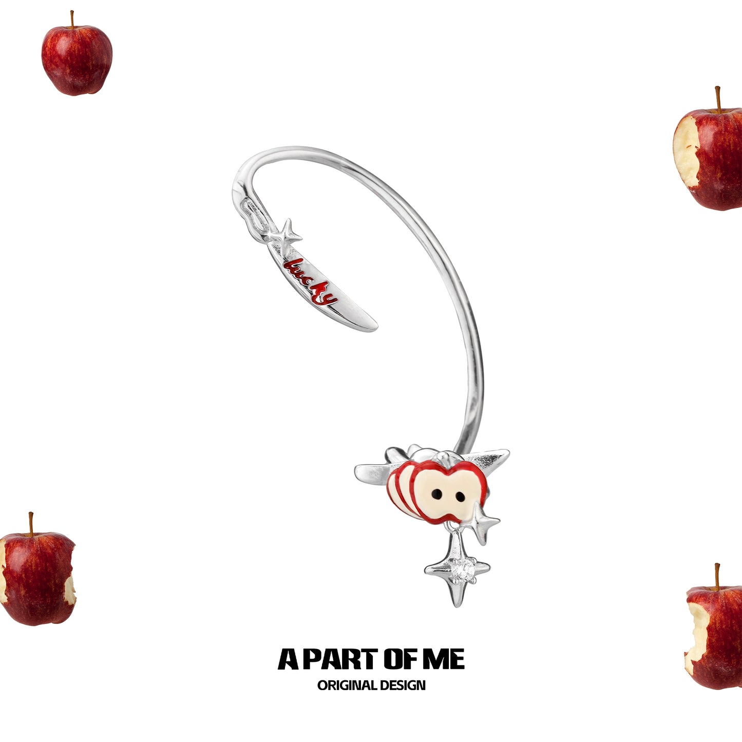 Summer Sweet Apple Ear Cuffs