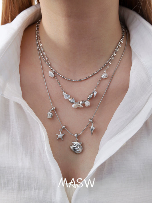 Baroque Starfish Pearl Necklace