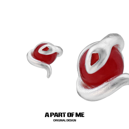 Pearl Guardian Snake Earrings