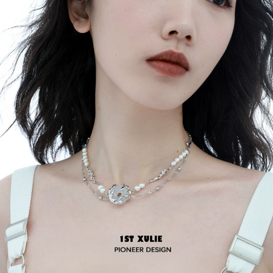 Stellar Cascade Punk Necklace