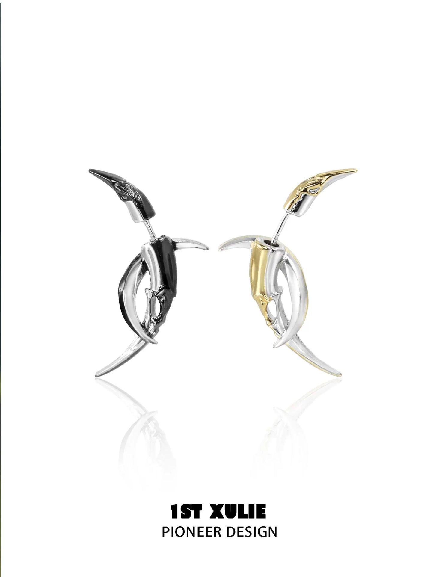 Y2K Mystic Waning Moon Earrings