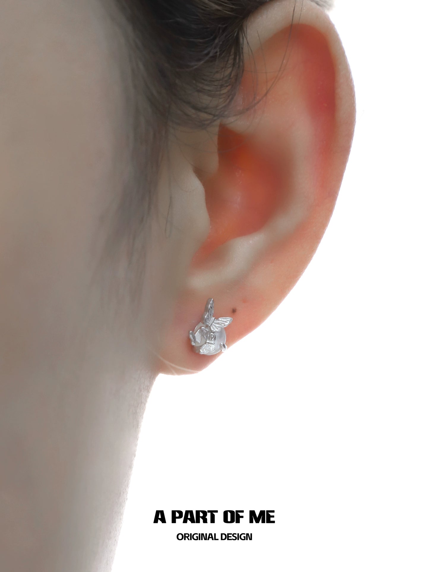 Frosted Butterfly Mini Earrings