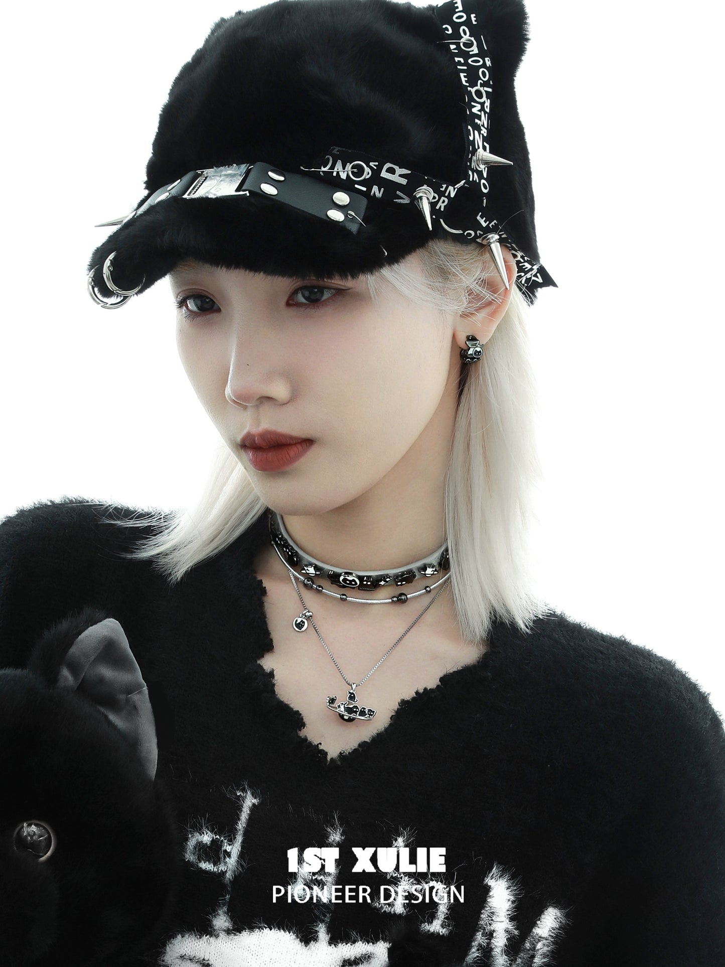 Y2K Rebel Punk Cat Earrings