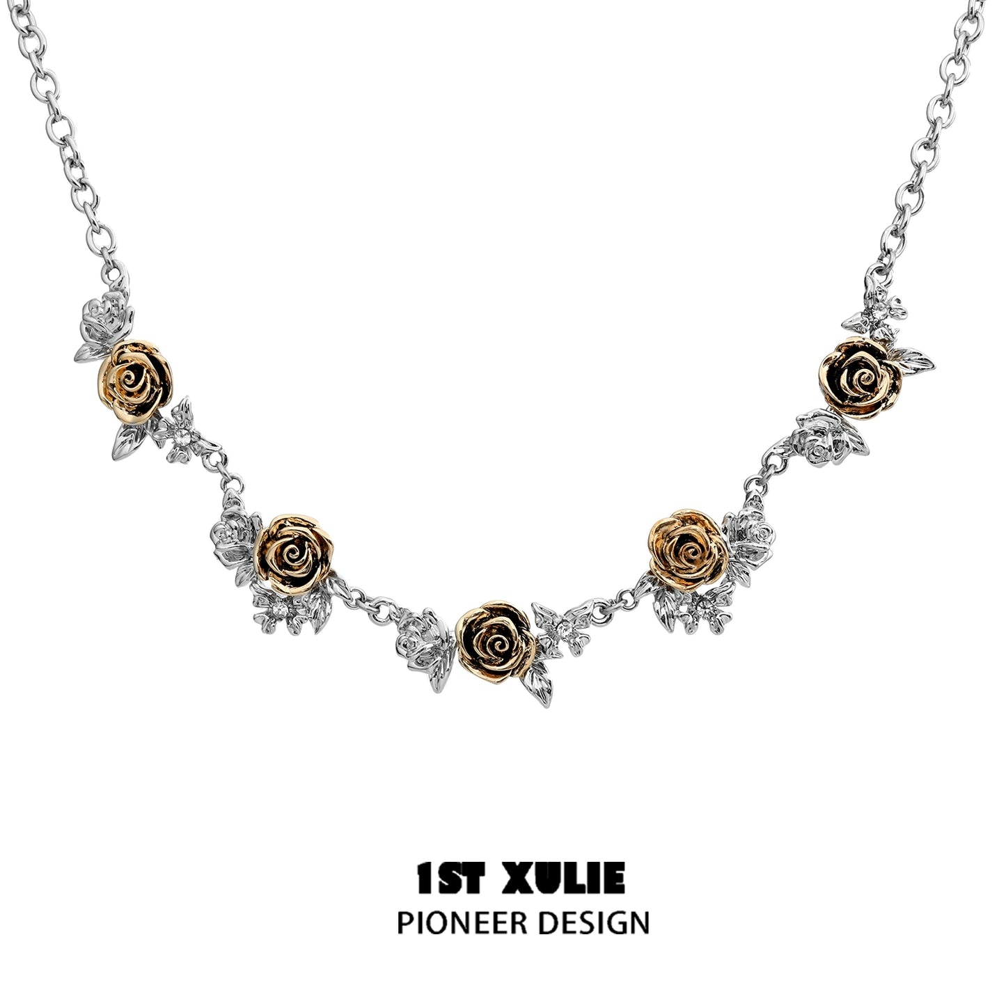 Sunset Rose Vintage Necklace