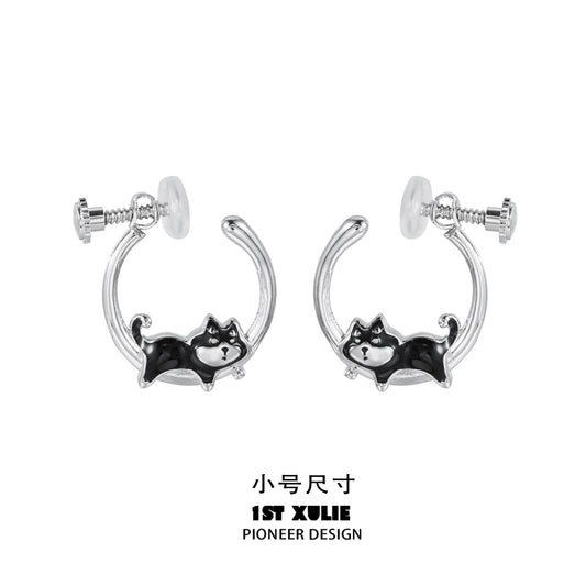 Cute Cool Running Puppy Earrings