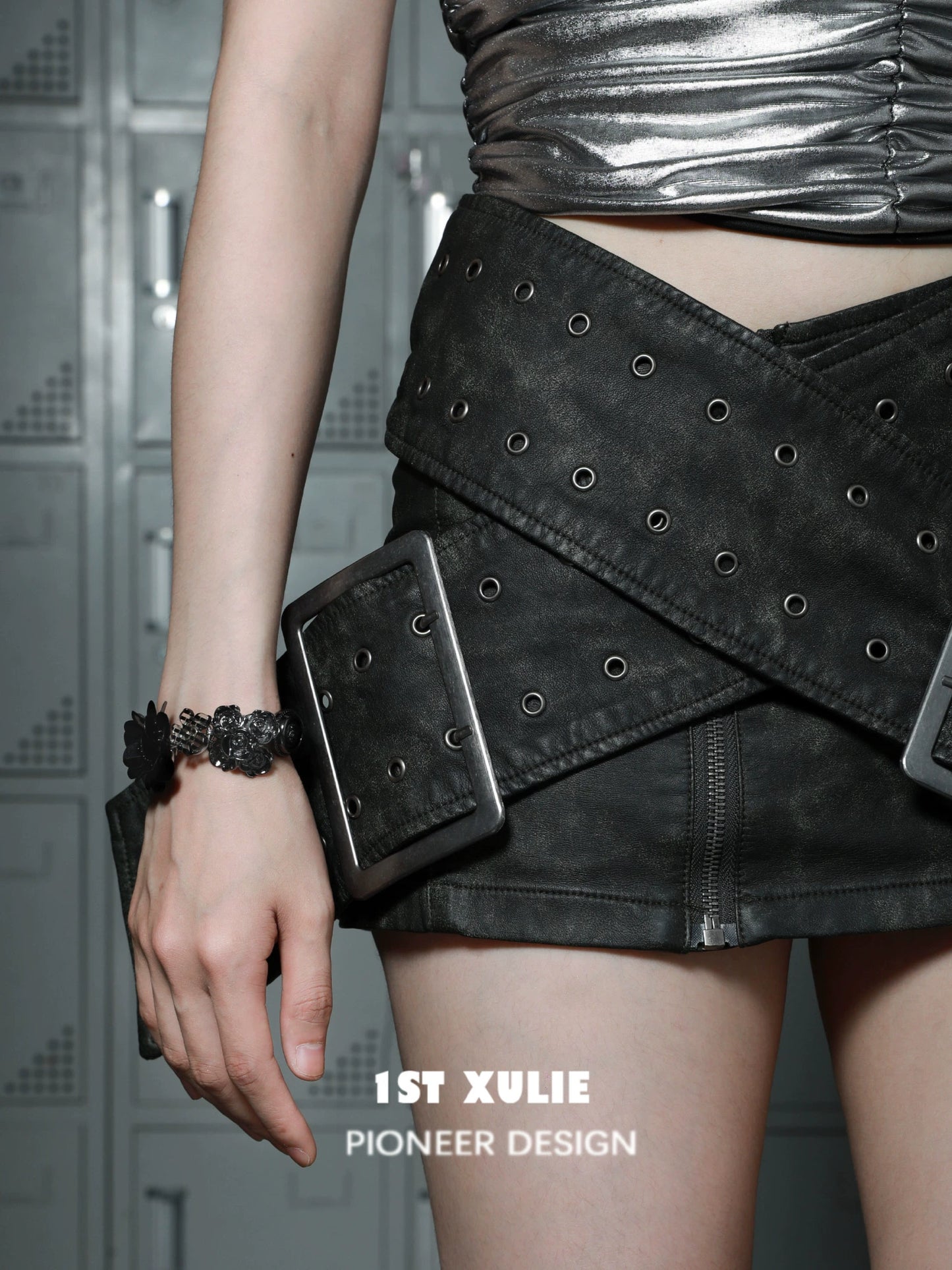 Gothic Taboo Rose Cyberpunk Bracelet
