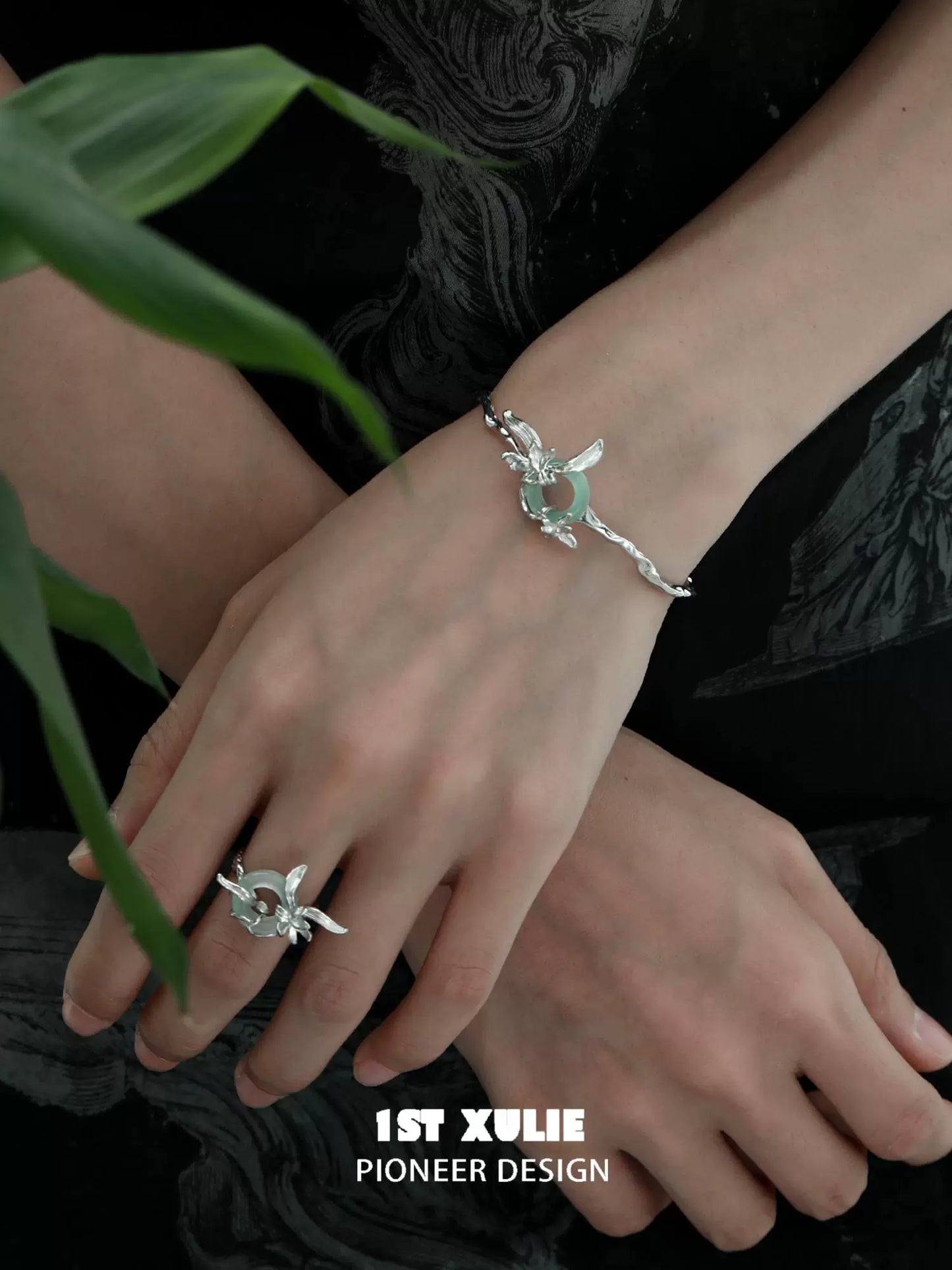 Iris Safety Buckle Silver Bracelet