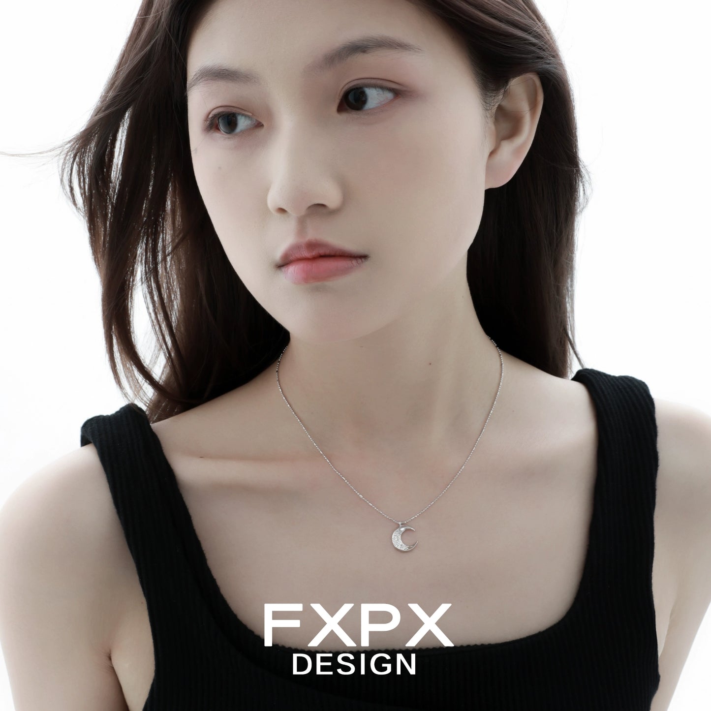 Shattered Moonlight Zircon Necklace